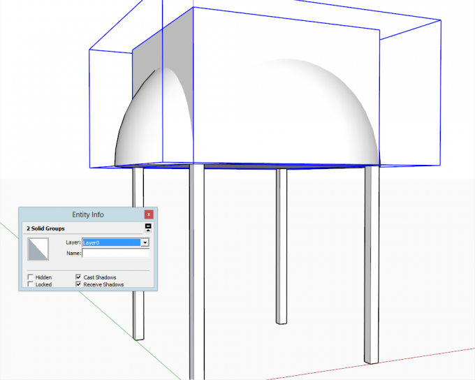 Building a dome in SketchUp step 09