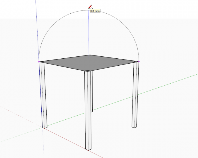 Building a dome in SketchUp step 02