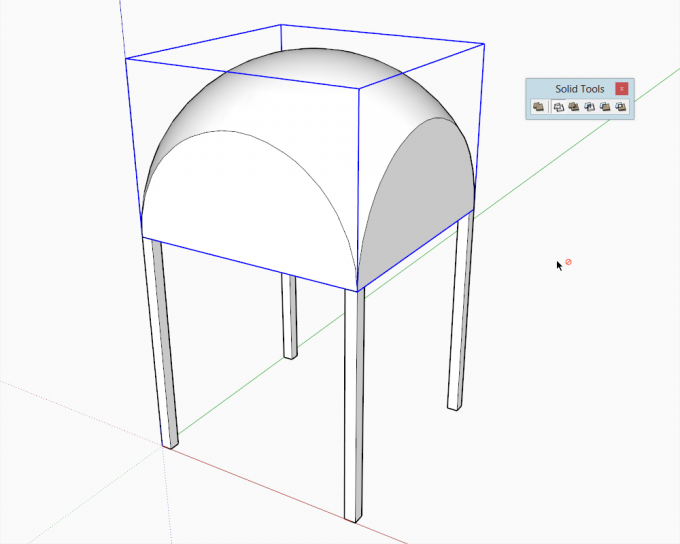 Building a dome in SketchUp step 12
