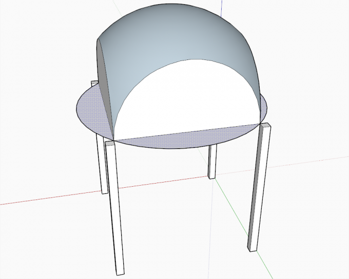 Building a dome in SketchUp step 17