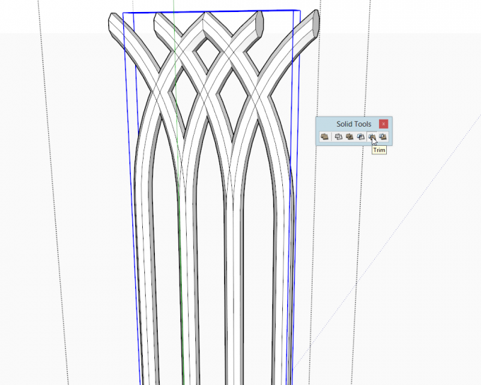 How to model a Gothic tracery in SketchUp