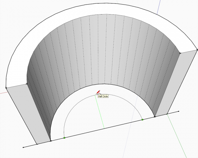 Arched Windows in a Curved Wall | SketchUcation