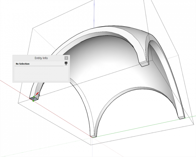 Building a dome in SketchUp step 27