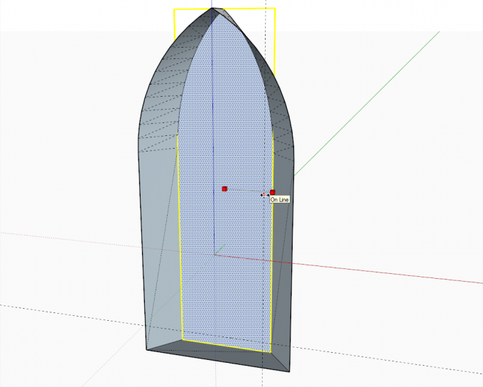 how to model a Gothic window in SketchUp