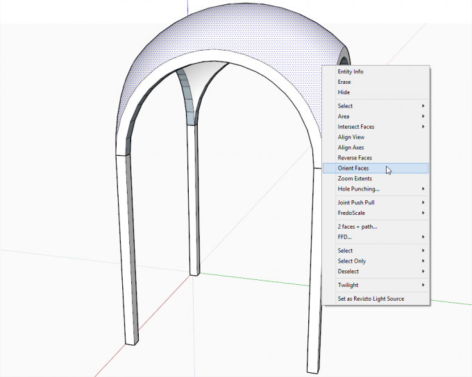 Building a dome in SketchUp step 23
